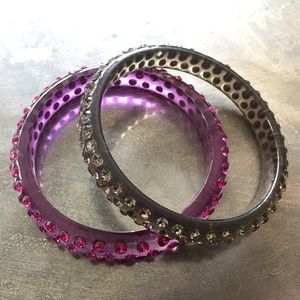 Acrylic Rhinestone Bracelets
